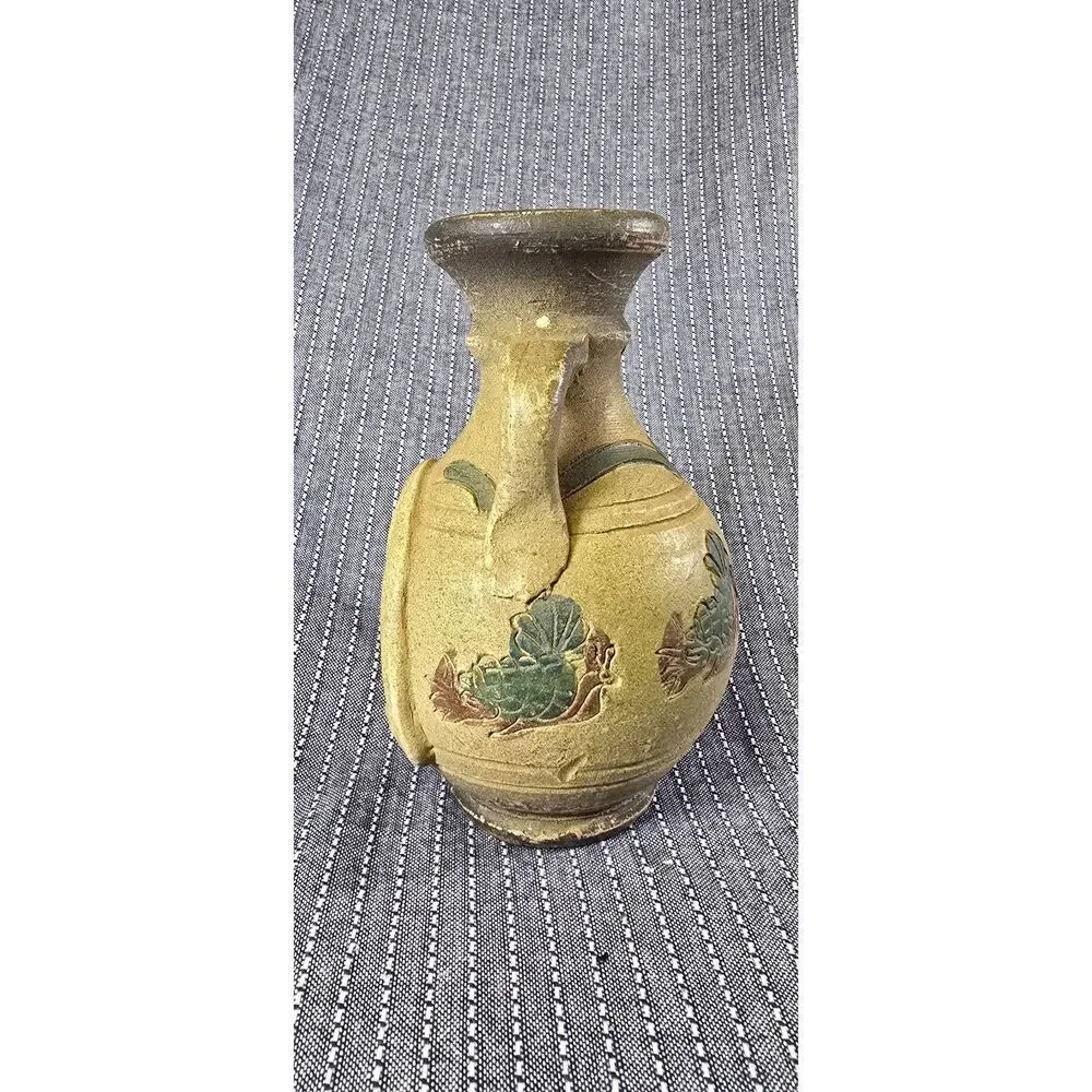 Small Clay Chiminea Vintage Terracotta Mini Tea Light Votive Tabletop Art